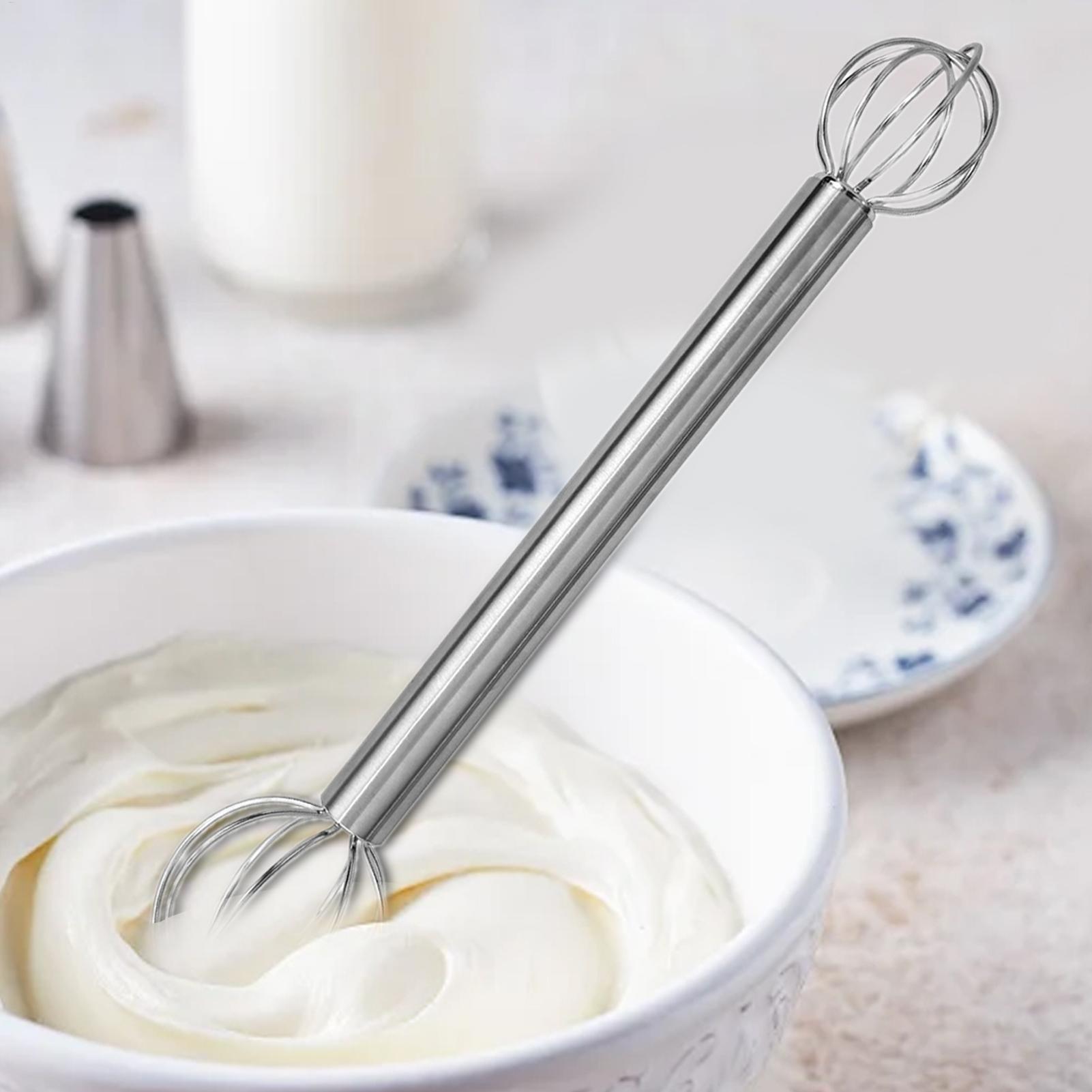 Home Cooking Japanese - クリームホイッパー双頭ステンレス鋼味噌マドラー人間工学に基づいたブレンダー日本製ミキシングツール撹拌用キッチン調理ホーム
