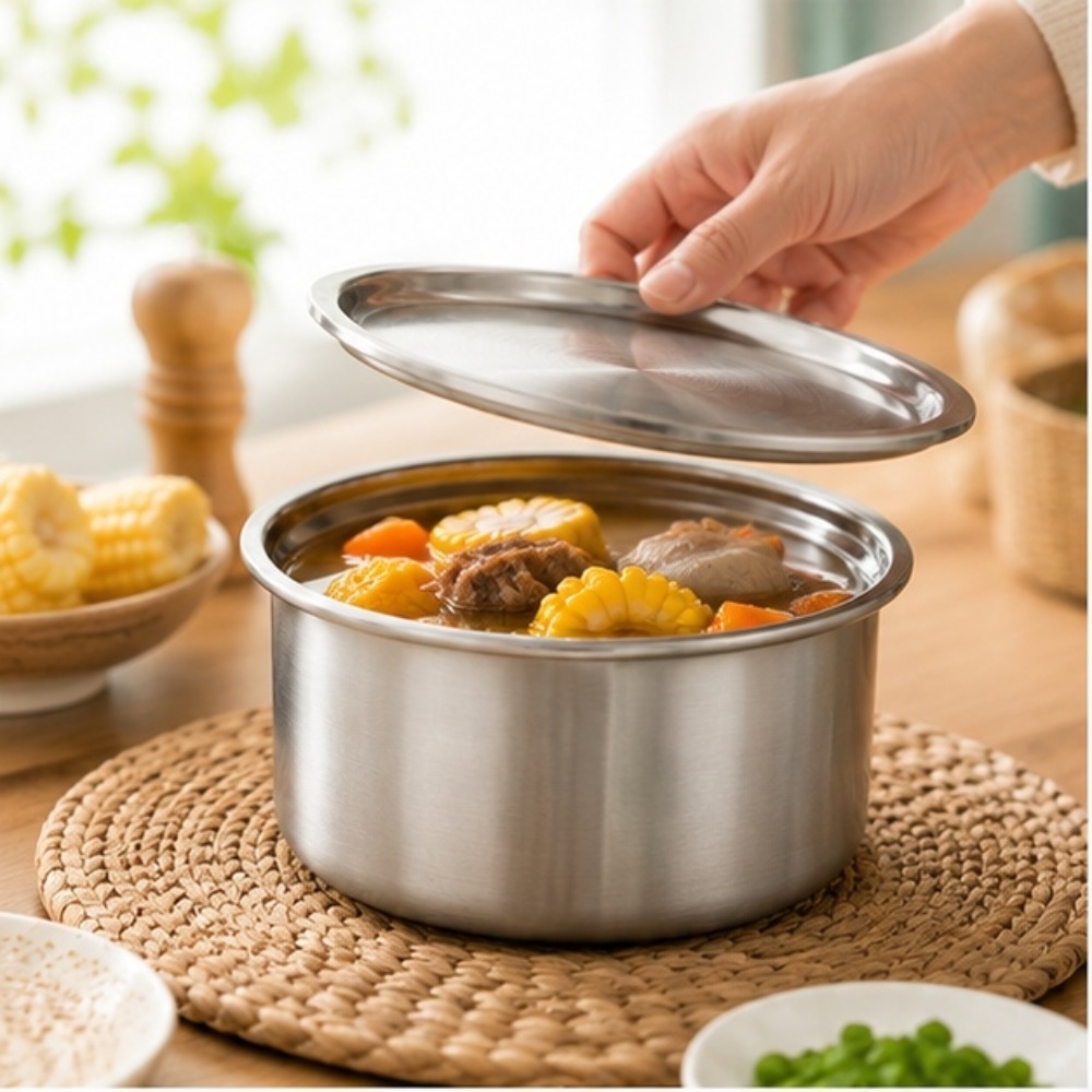Home Cooking Food - 304ステンレス鋼製蓋付きラメキン、蒸し卵、ベビーフードボウル、プリン、デザート、エアフライヤー、ベーキング、食事準備、保存容器、RV用