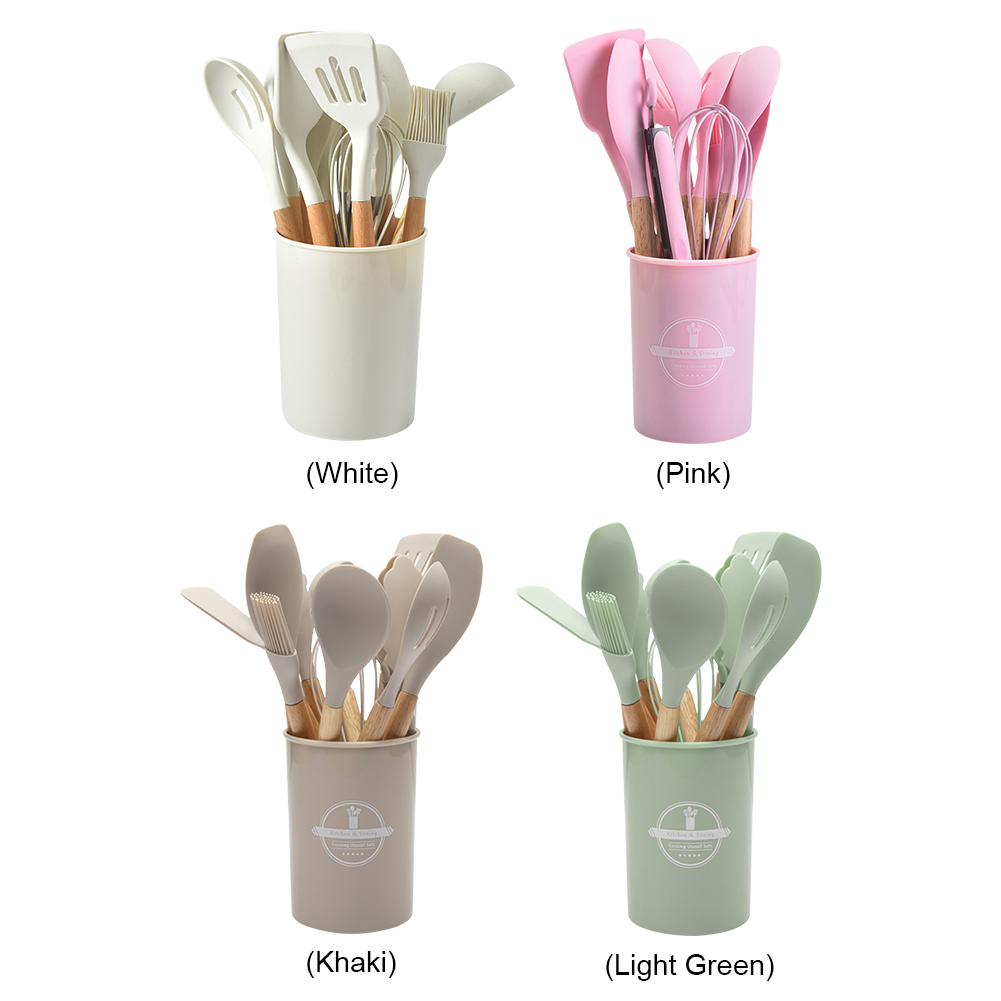 12個入りキッチン用品セット 耐熱調理器具 木製ハンドル ノ - Home Cooking Utensil Set のレビューと価格