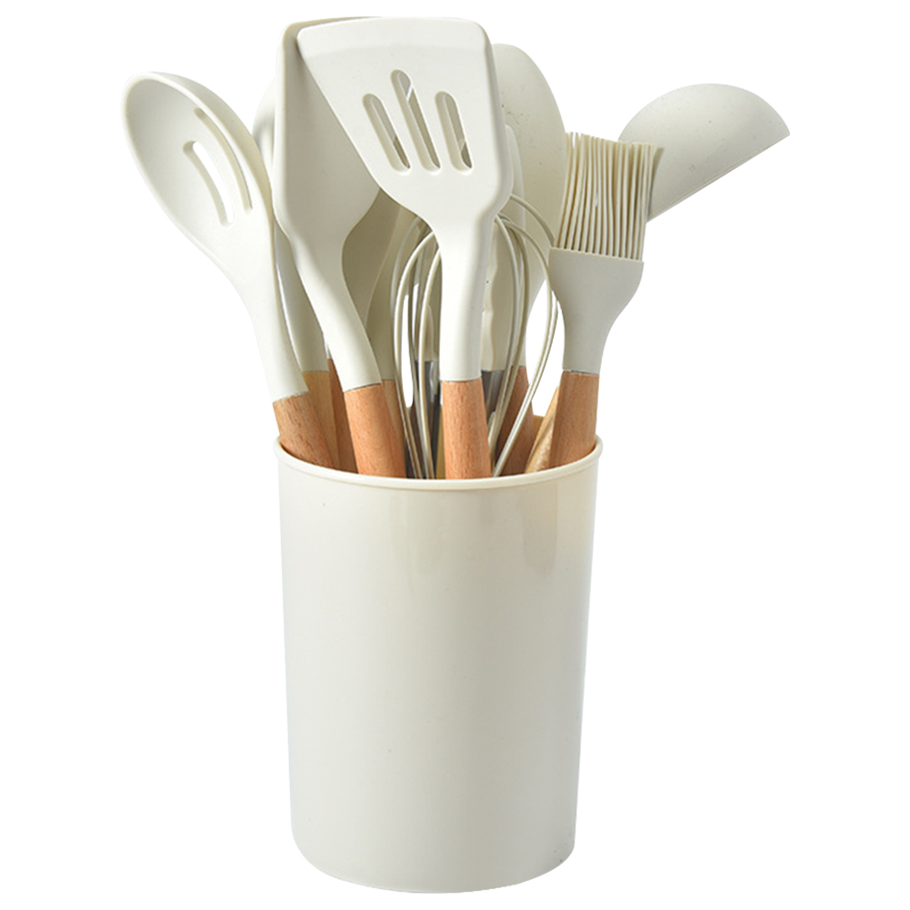 12個入りキッチン用品セット 耐熱調理器具 木製ハンドル ノ - Home Cooking Utensil Set のレビューと価格