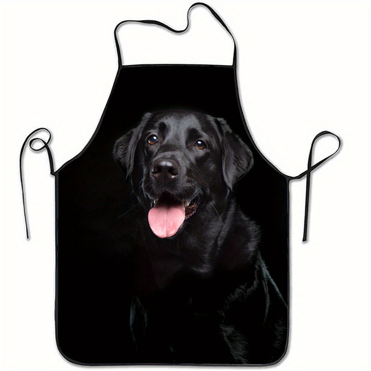 ブラックラブラドール犬柄エプロン1枚 - 家庭のキッチン、ベ - Home Cooking For Dogs のレビューと価格