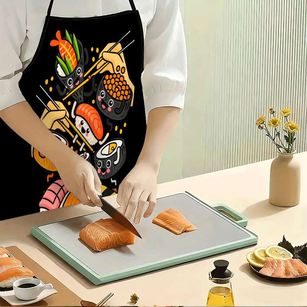 かわいいカワイイ寿司柄キッチンエプロン - 面白い日本の食べ - Home Cooking Japanese Food のレビューと価格