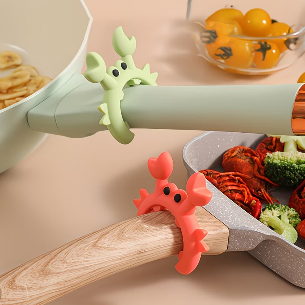 シリコン製スプーンホルダー2個セット、かわいいカニとタコのデ - Home Cooking Utensil Set のレビューと価格