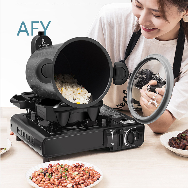家庭用＆アウトドア用多機能調理機 360 °   回転式チャ - Home Cooking Fried Rice のレビューと価格