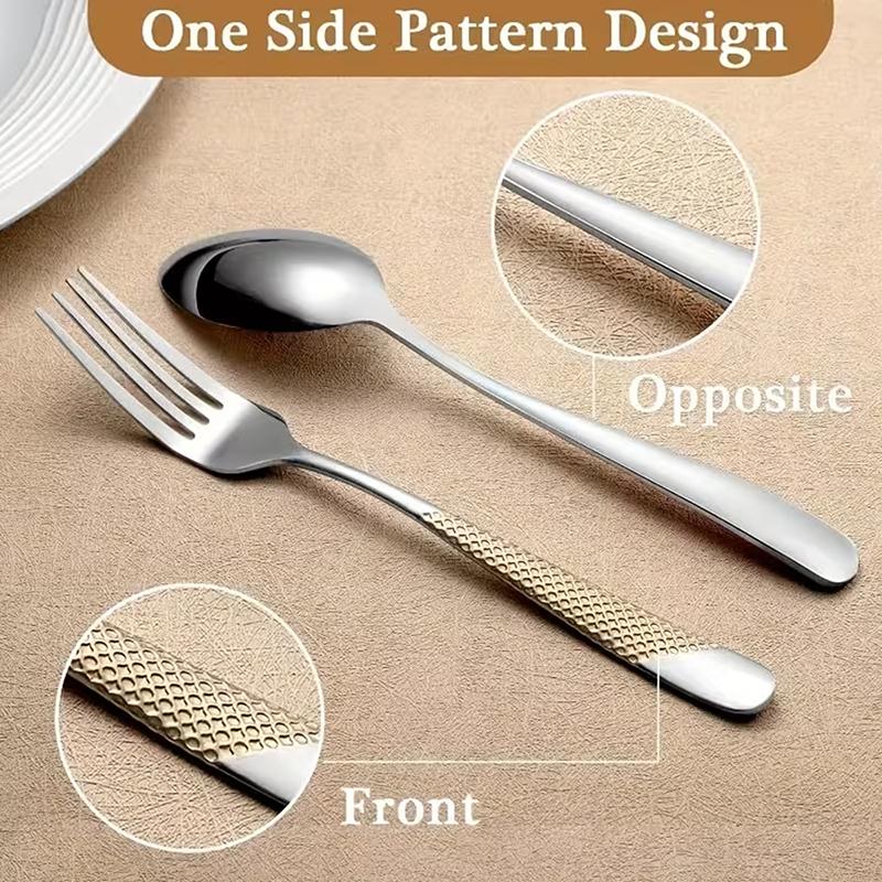 新しいキッチン用品セット ステンレス製スプーンとフォークセッ - Home Cooking Utensil Set のレビューと価格