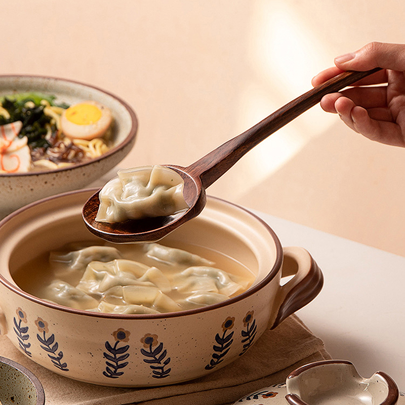 長い柄の木製スプーン日本のキッチンラーメン調理食器スープティ - Home Cooking Japanese のレビューと価格