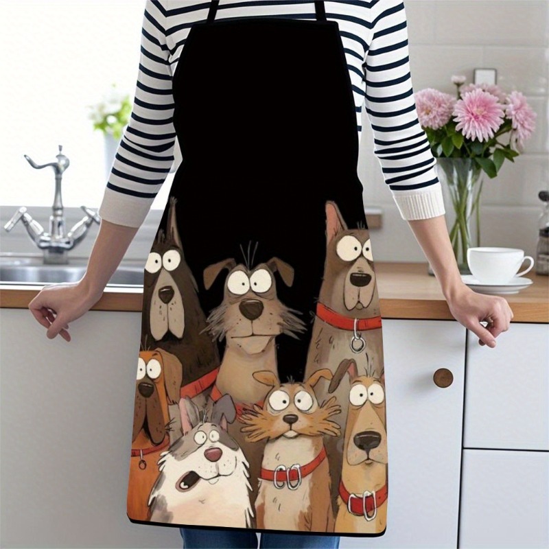 1枚入り 犬柄エプロン 家庭用＆普段使いに最適 - かわいい - Home Cooking For Dogs のレビューと価格