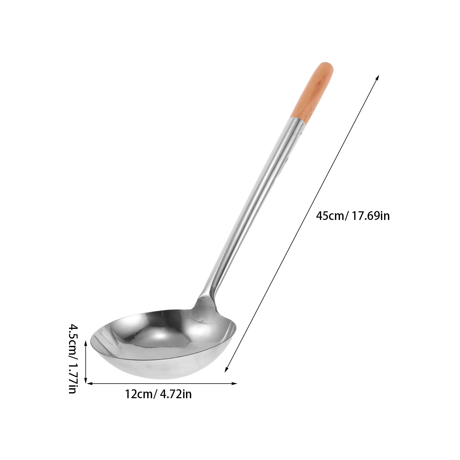 ステンレス製ロングハンドル調理用お玉、大型中華鍋用スプーン、 - Home Cooking Fried Rice のレビューと価格