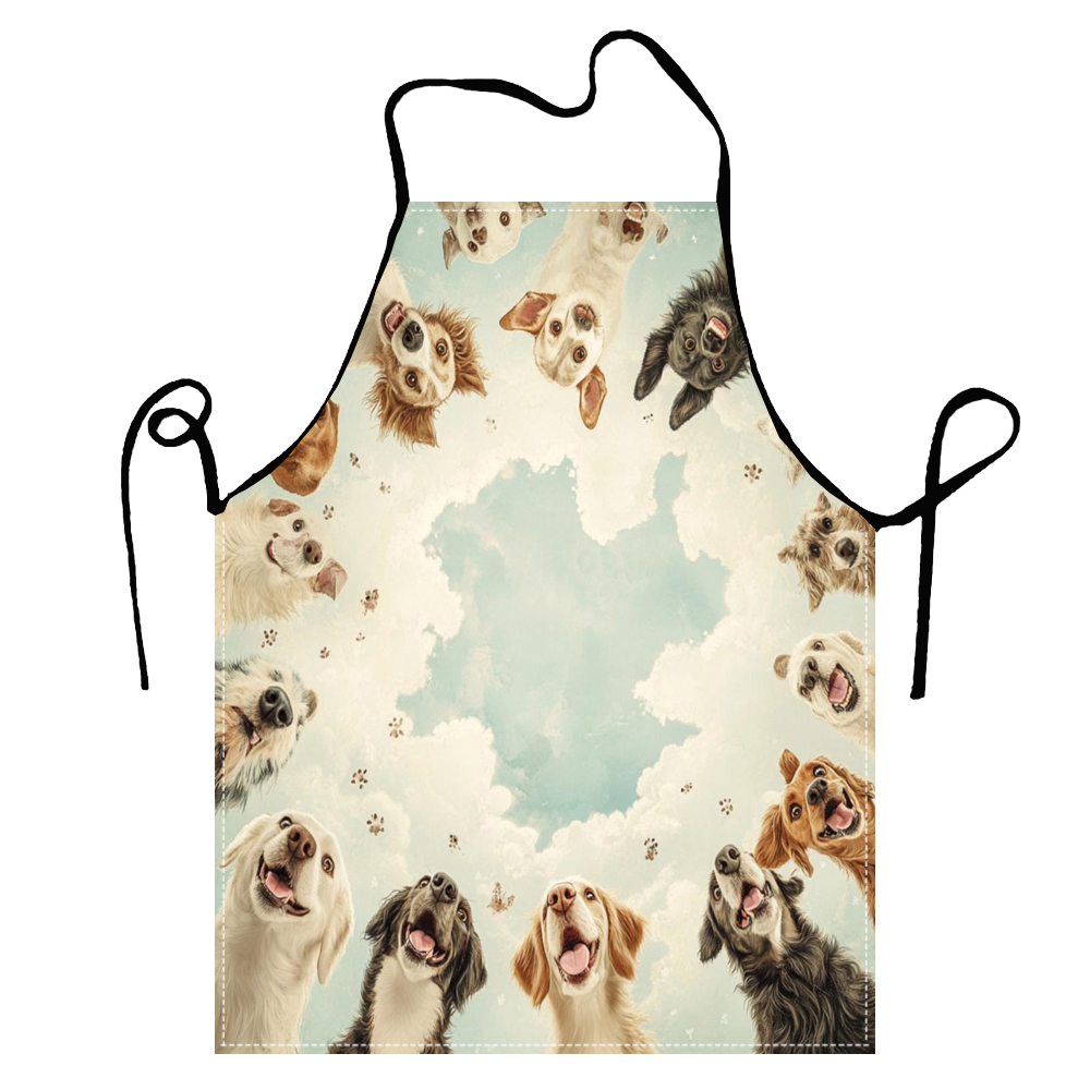 かわいい面白いサークル犬エプロンキッチンエプロン女性のための - Home Cooking For Dogs のレビューと価格