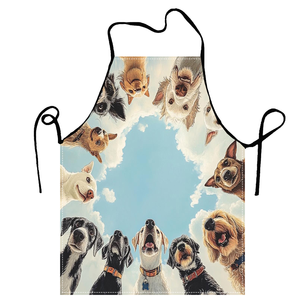 かわいい面白いサークル犬エプロンキッチンエプロン女性のための - Home Cooking For Dogs のレビューと価格