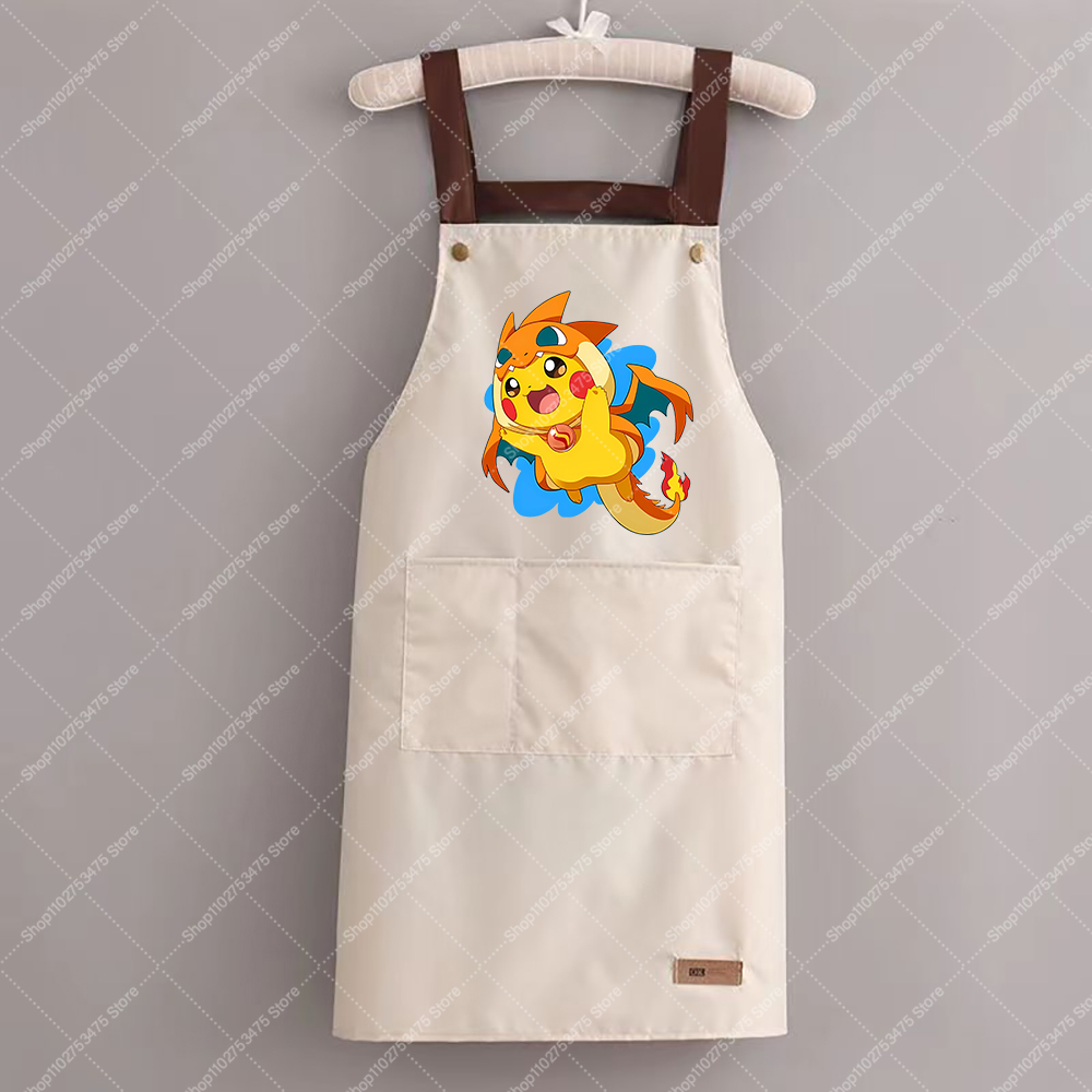 女性男性ファッションプリントエプロン漫画キッチン用品ヒトカゲ - Home Cooking Oil のレビューと価格
