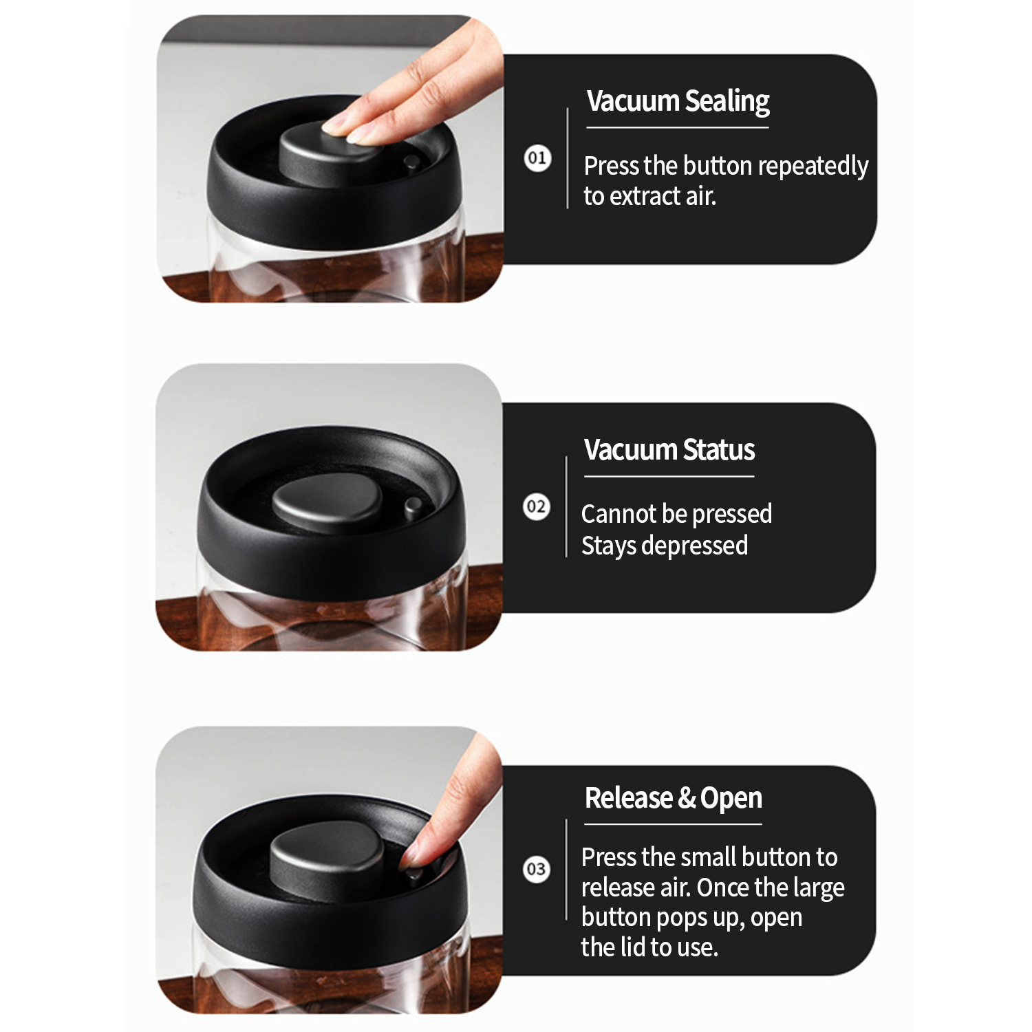 OANKR 真空コーヒーキャニスター 500ml 900ml - Home Cooking Food のレビューと価格