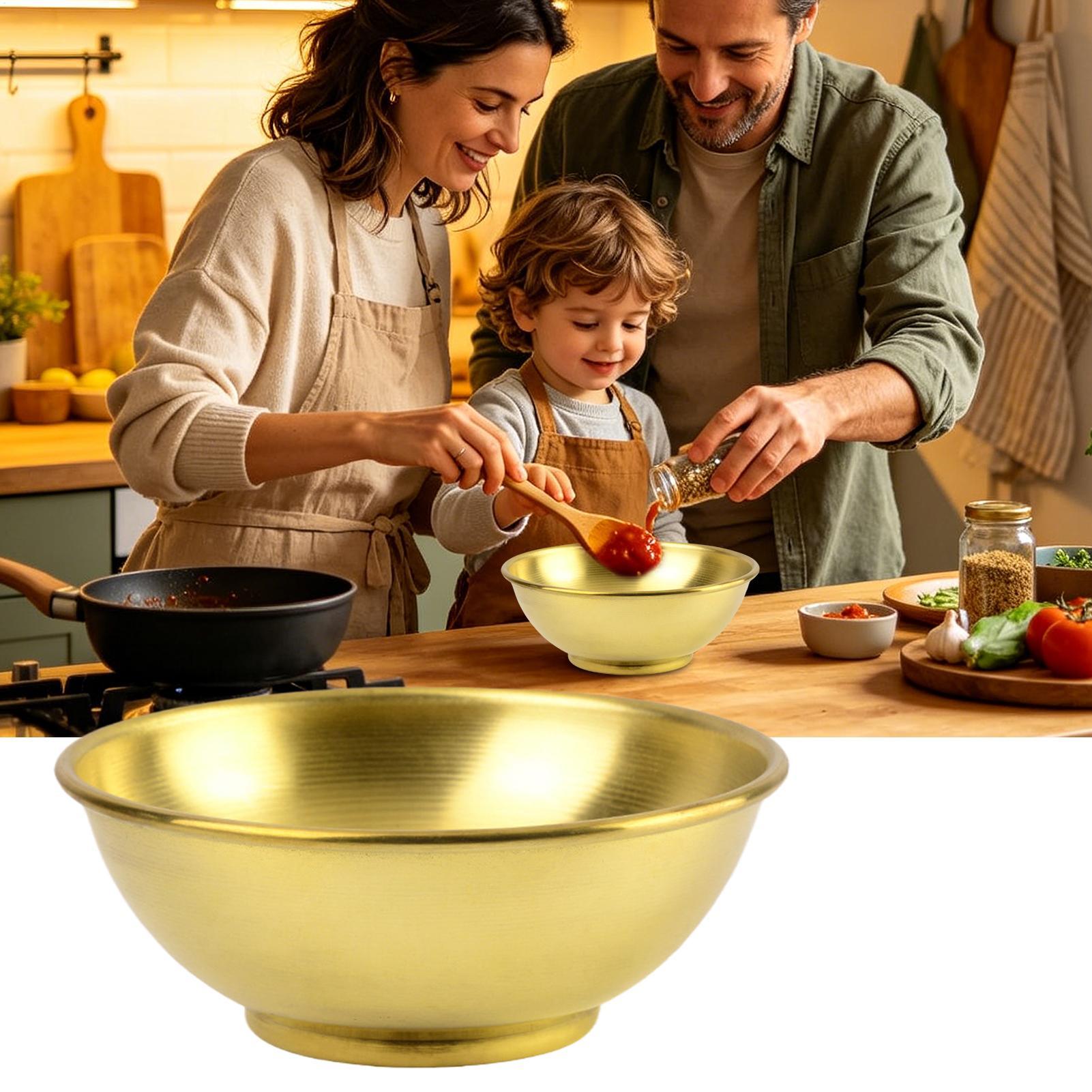 銅製ボウル 大型保存容器 サラダ用銅製皿 家庭用サービング  - Home Cooking Food のレビューと価格
