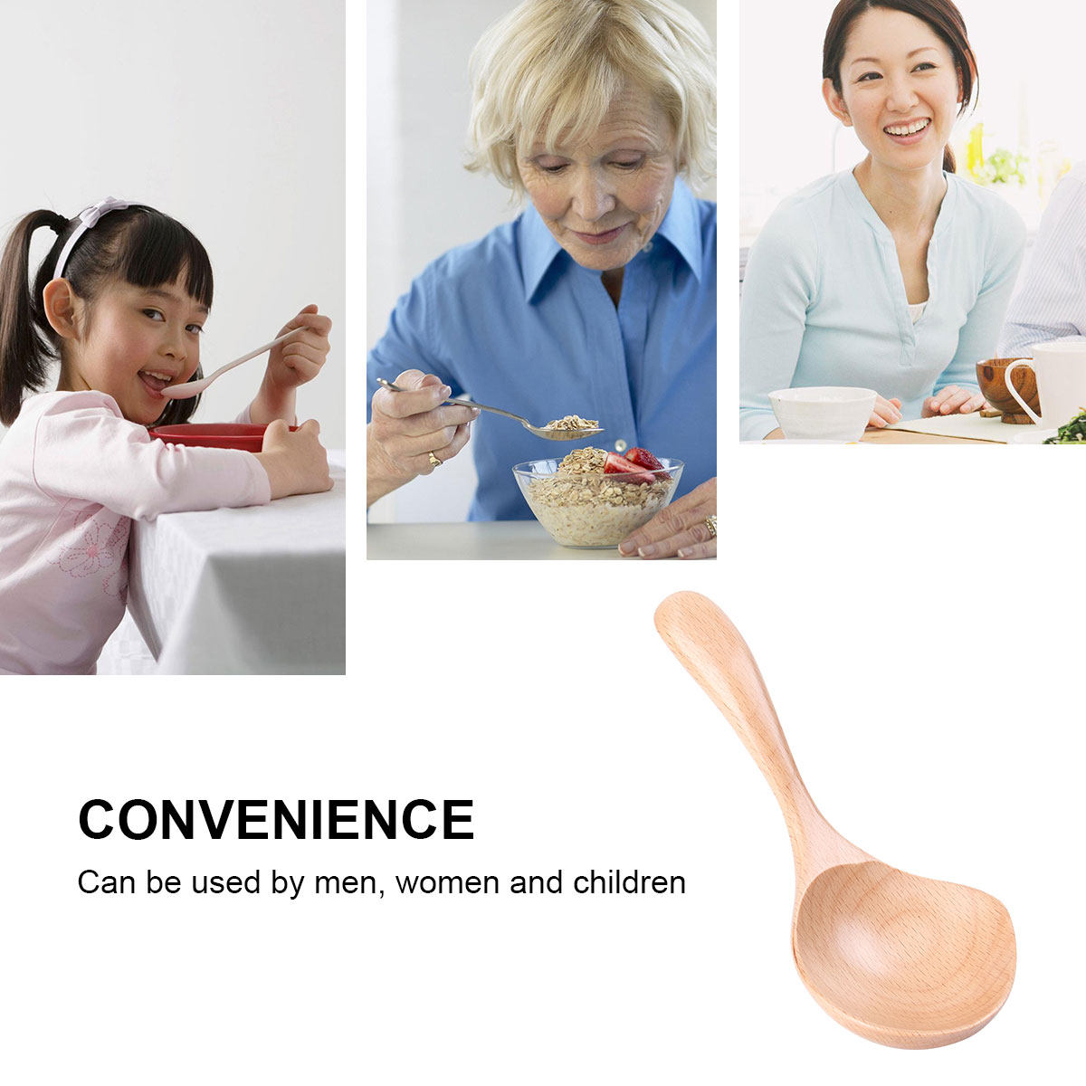 木製しゃもじ和風粥用スプーン注ぎ口付きキッチン用調理用おたま - Home Cooking Japanese Food のレビューと価格