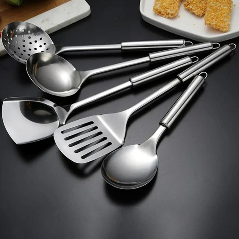 5個セット ステンレス製 実用的なスパチュラ キッチン用品セ - Home Cooking Utensil Set のレビューと価格