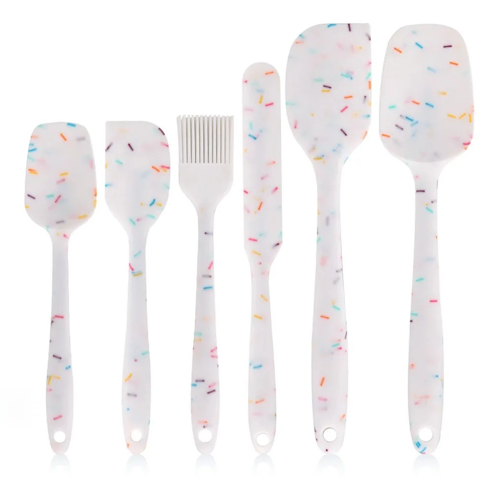 ​ 6個入りシリコンスパチュラセット 食品グレード 耐熱性  - Home Cooking Utensil Set のレビューと価格