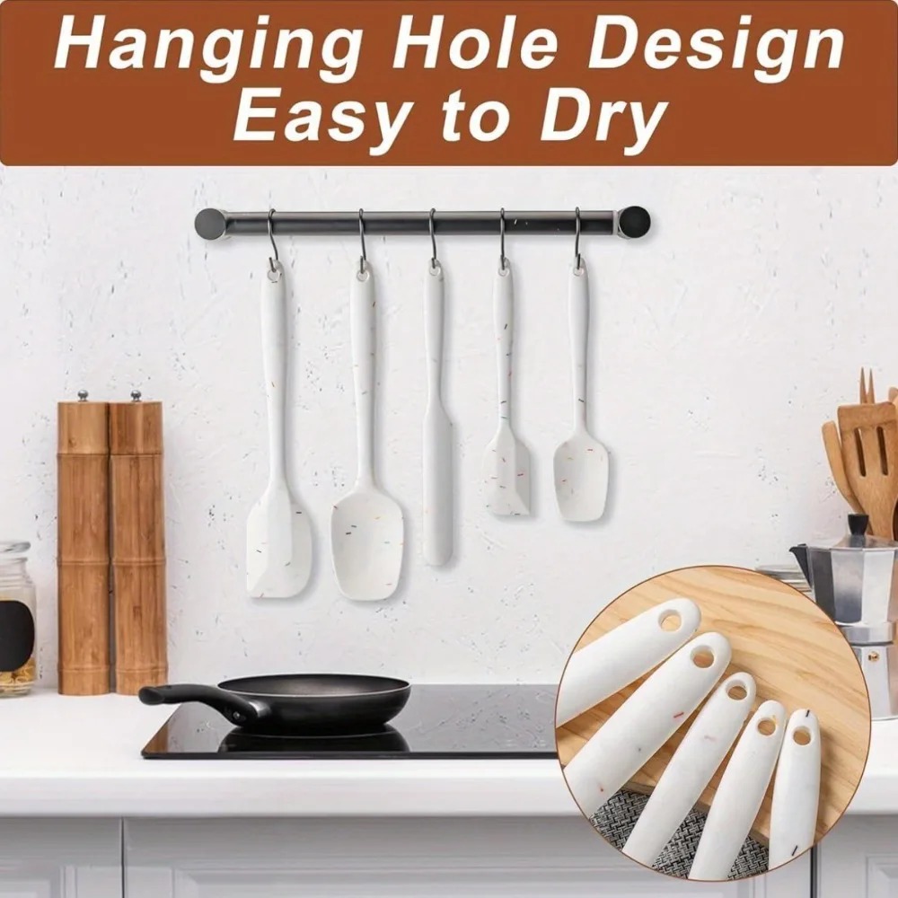​ 6個入りシリコンスパチュラセット 食品グレード 耐熱性  - Home Cooking Utensil Set のレビューと価格