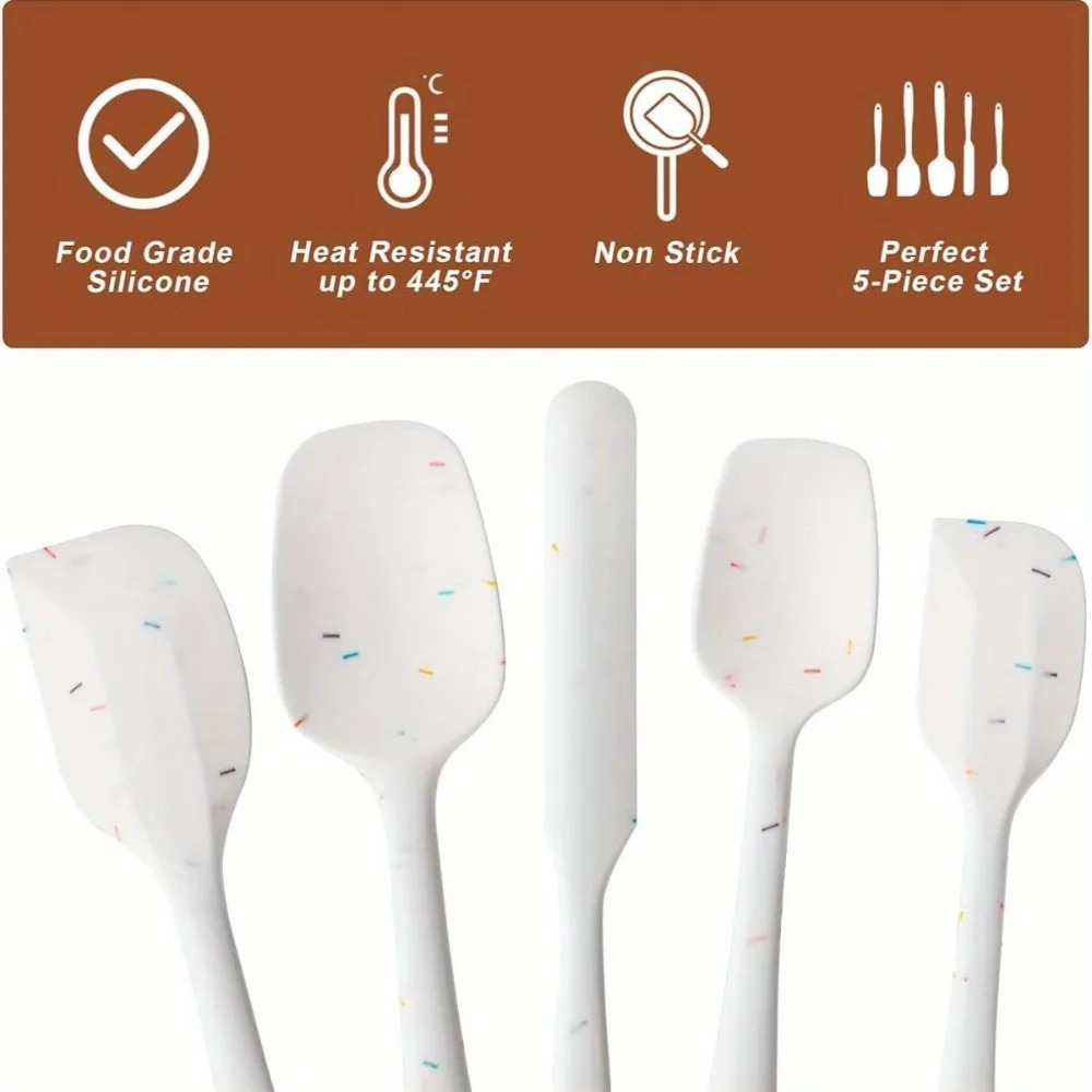 ​ 6個入りシリコンスパチュラセット 食品グレード 耐熱性  - Home Cooking Utensil Set のレビューと価格