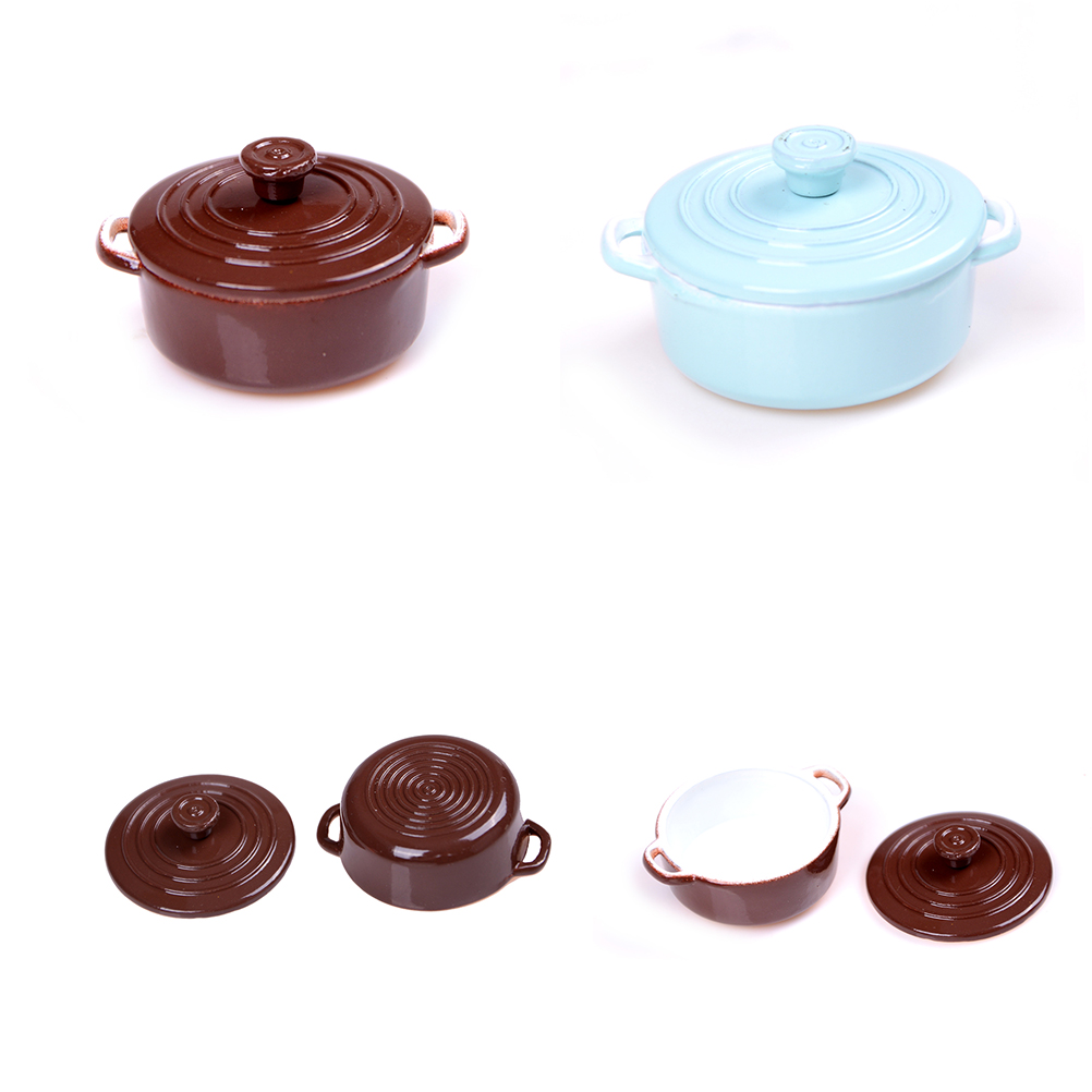 ドールハウス用ミニチュアキッチン用品,1:12スケール,蓋付 - Home Cooking Utensil Set のレビューと価格
