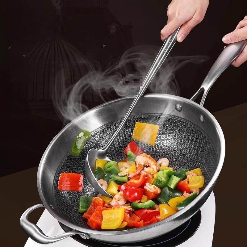 食品グレードステンレス製中華鍋用スパチュラ、金属製キッチン用 - Home Cooking Utensil Set のレビューと価格